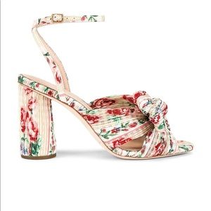 Loeffler Randall - Camellia Heel in Painterly Pink Floral, Sz 9